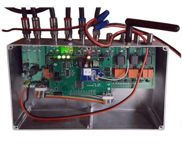 GHE RX8-2 Wireless Remote RX Only Antenna Switch Interior - Green Heron Engineering