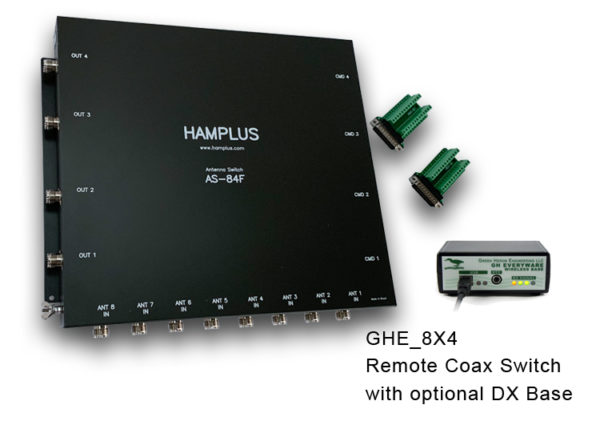 8X4 Remote Coax Switch GHE/HAMPLUS